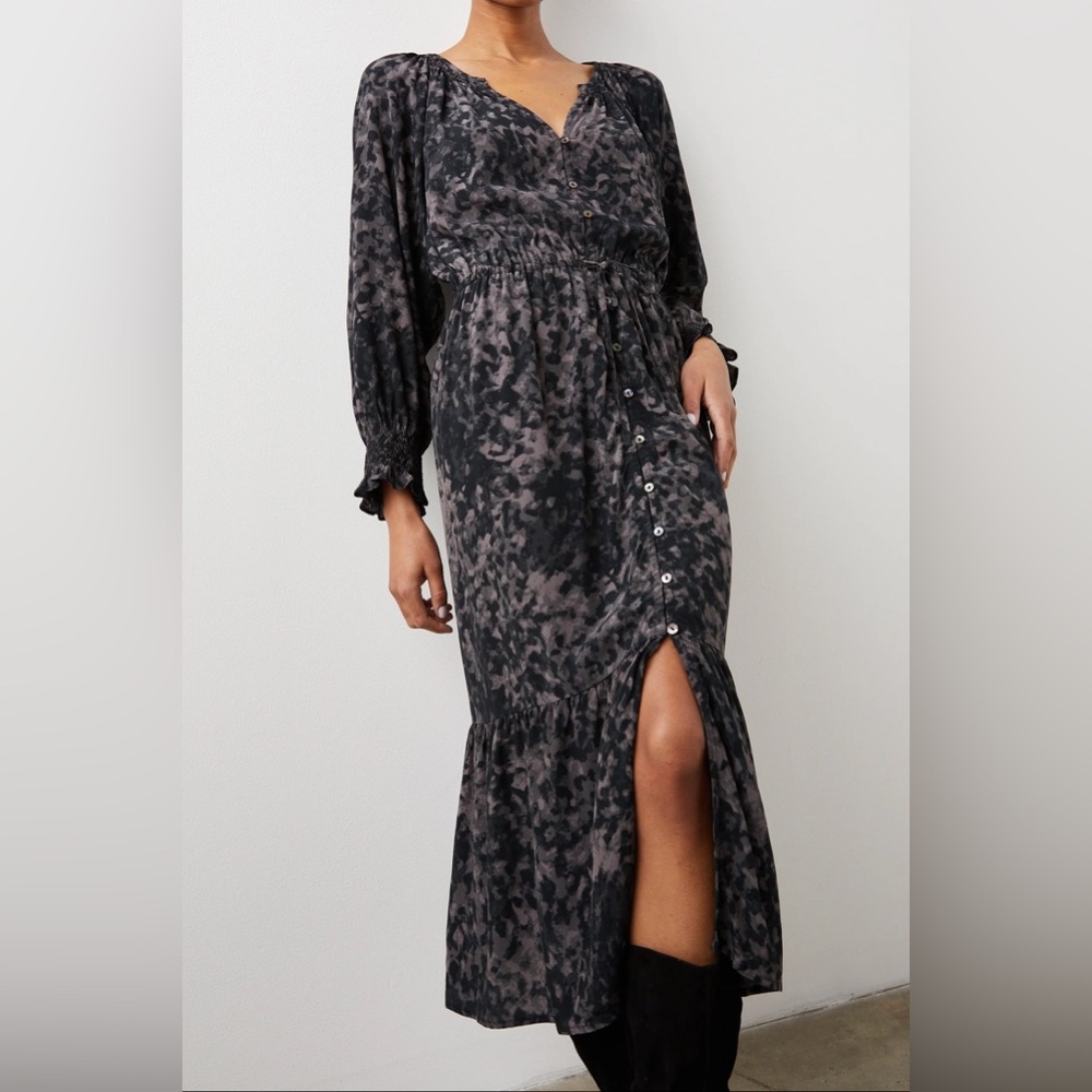 Rails Cece Dress Charcoal Tortoise M NWOT | Feminine Coastal Scandi Girl